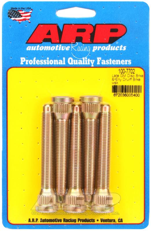 ARP 7/16" x 20 Wheel Stud Kit | Multiple GM Fitments (100-7702)