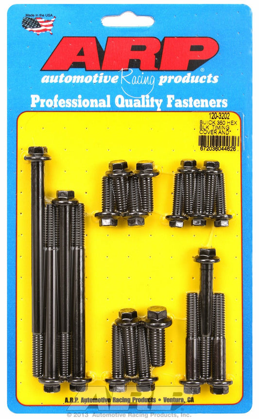Buick 350 Hex Timing Cover & Water Pump Bolt Kit by ARP (120-3202)