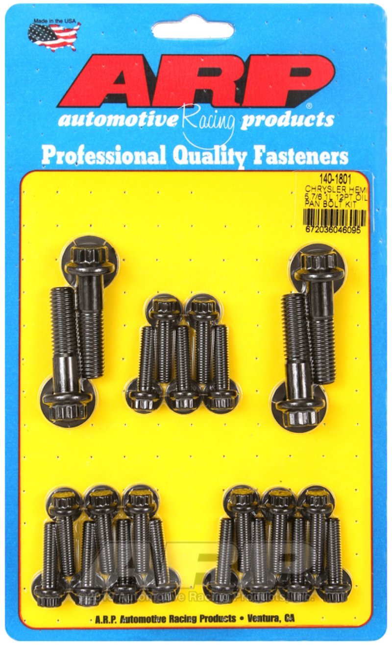ARP Oil Pan Bolt Kits | Multiple Chrysler Fitments (140-1801)