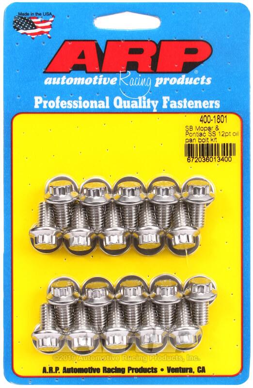 ARP Oil Pan Bolt Kits | Multiple Mopar/Pontiac Fitments (400-1801)