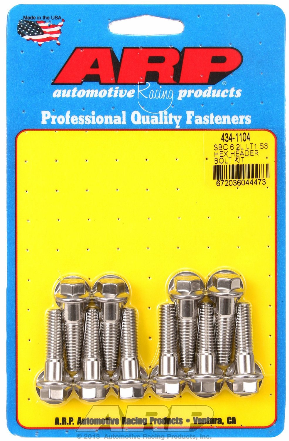 Chevrolet LT1 6.2L Small Block Hex Header Bolt & Stud Kit by ARP (434-1104)