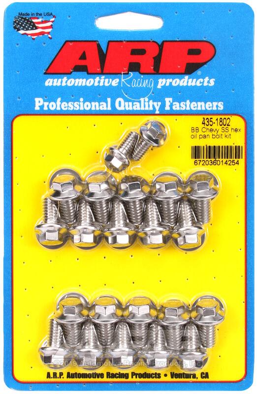 ARP Oil Pan Bolt Kits | Multiple Chevrolet Fitments (435-1802)