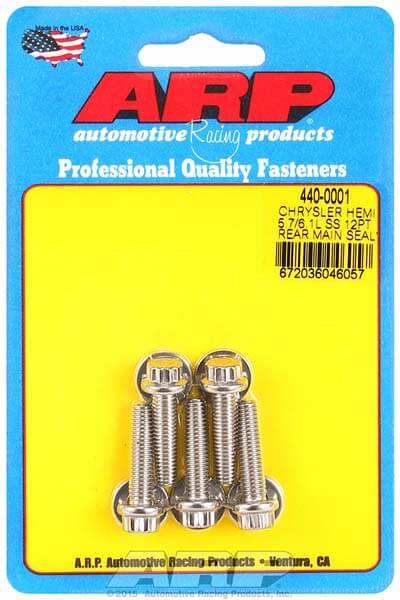ARP Rear Main Seal Plate Bolt Kit | Multiple Chrysler Fitments (440-0001)