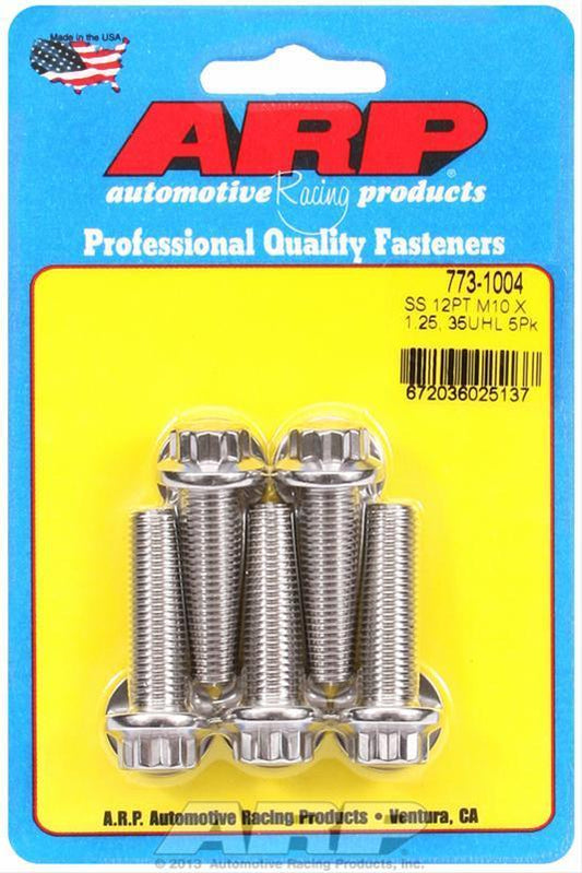 ARP Stainless Steel 10mm x 1.25 12-point Bolts (773-1004)