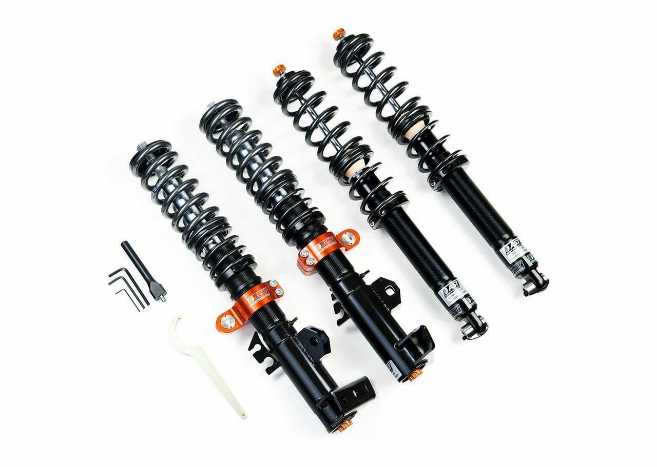 AST Suspension 5100 Series Coilovers (Excludes Front/Rear Top Mounts) (True Coilover) - 1998-2000 Subaru Impreza WRX 2.0 GT Turbo 4WD (GC/GF PCD 5x100)