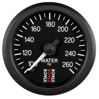 AutoMeter Stack 52mm 100-260 Deg F 1/8in NPTF Male Pro Stepper Motor Water Temp Gauge (ST3308)