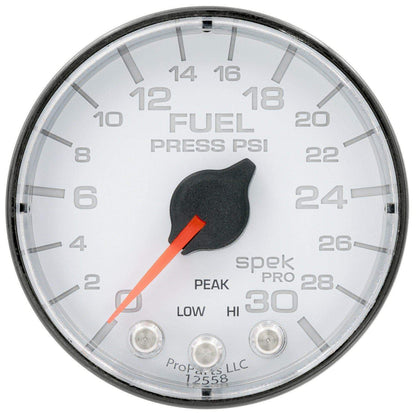 Autometer Spek-Pro 2 & 1/16" Fuel Press Gauge 30PSI