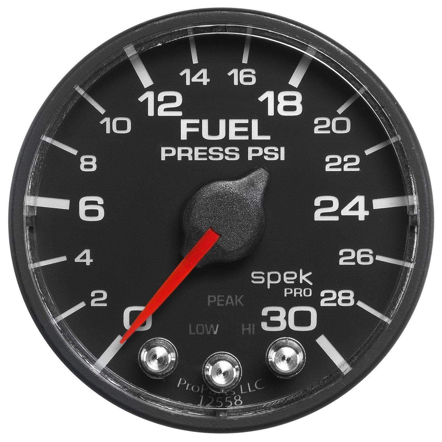 Autometer Spek-Pro 2 & 1/16" Fuel Press Gauge 30PSI