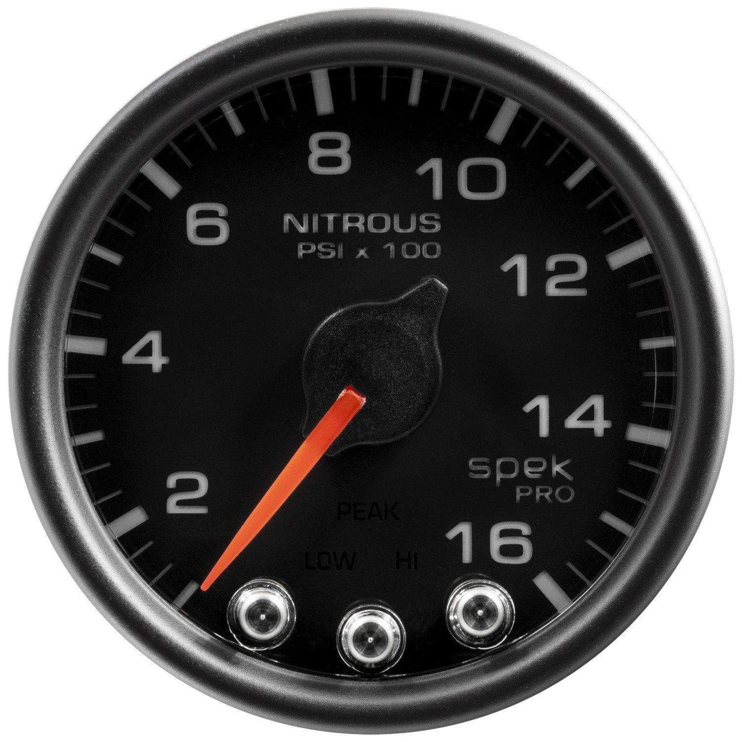 Autometer Spek-Pro 2 & 1/16" Nitrous Press Gauge 1600PSI