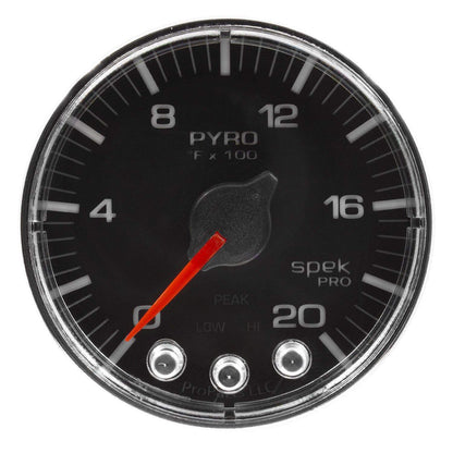 Autometer Spek-Pro 2 & 1/16" Pyro. (EGT) Gauge 0-2000F