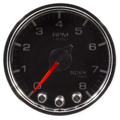 Autometer Spek-Pro 2 & 1/16" Tachometer w/ Shift Light 8K RPM