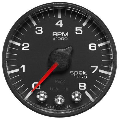 Autometer Spek-Pro 2 & 1/16" Tachometer w/ Shift Light 8K RPM