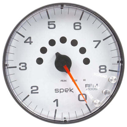 Autometer Spek-Pro 5" Tachometer W/Shift Light 8K RPM