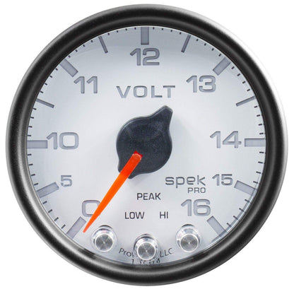 Autometer Spek-Pro 2 & 1/16" Voltmeter Gauge 16V