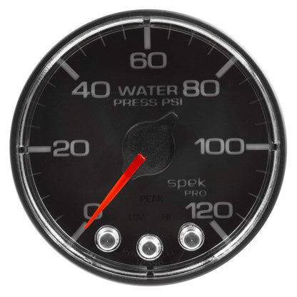 Autometer Spek-Pro 2 & 1/16" Water Press Gauge 120PSI