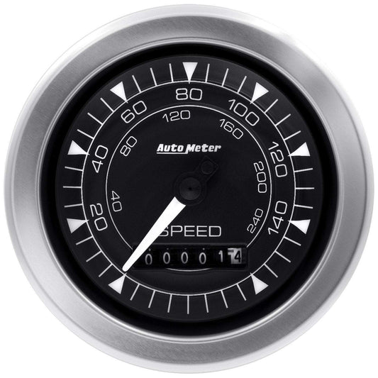 Auto Meter Chrono 3-3/8" Electric Speedometer (8188)
