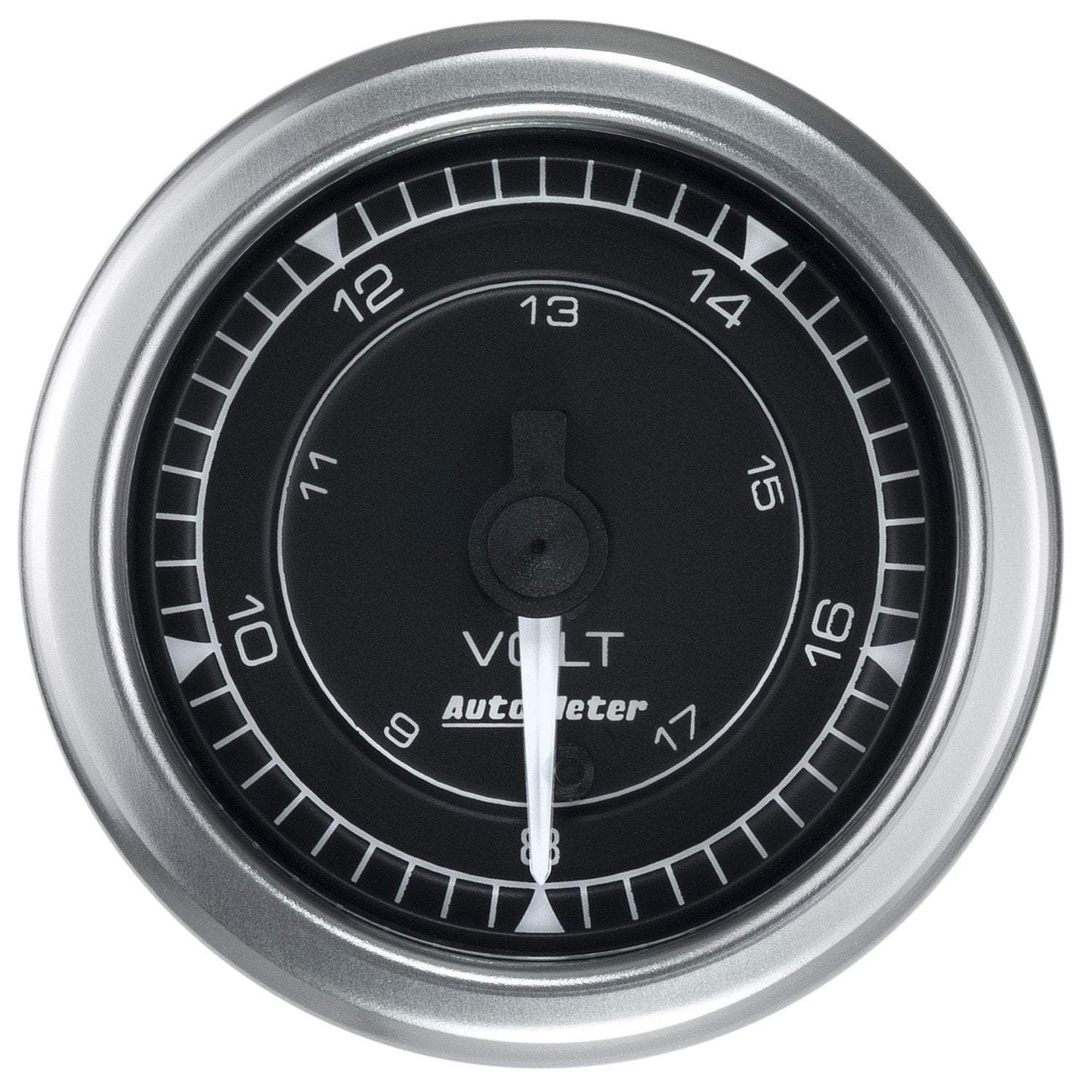 Auto Meter Chrono 2-1/16" 8-18V Voltmeter Gauge (8191)