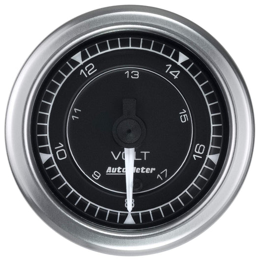Auto Meter Chrono 2-1/16" 8-18V Voltmeter Gauge (8191)