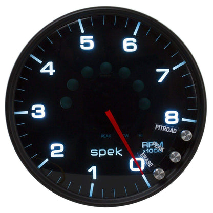 Autometer Spek-Pro 5" Tachometer W/Shift Light 8K RPM