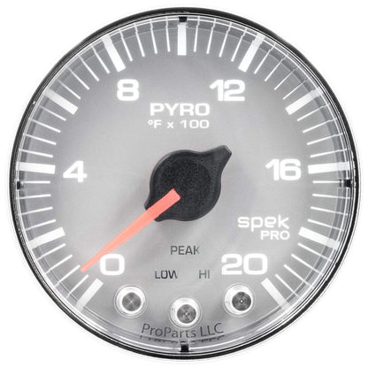 Autometer Spek-Pro 2 & 1/16" Pyro. (EGT) Gauge 0-2000F
