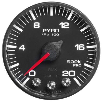 Autometer Spek-Pro 2 & 1/16" Pyro. (EGT) Gauge 0-2000F