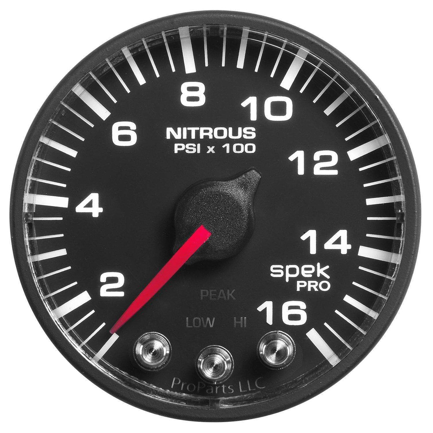 Autometer Spek-Pro 2 & 1/16" Nitrous Press Gauge 1600PSI