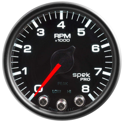 Autometer Spek-Pro 2 & 1/16" Tachometer w/ Shift Light 8K RPM