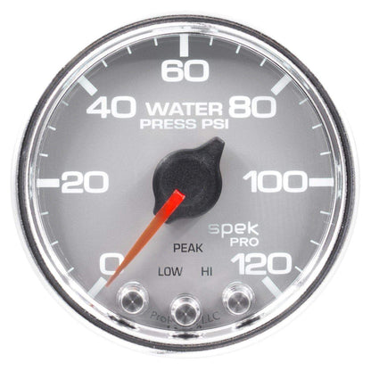 Autometer Spek-Pro 2 & 1/16" Water Press Gauge 120PSI