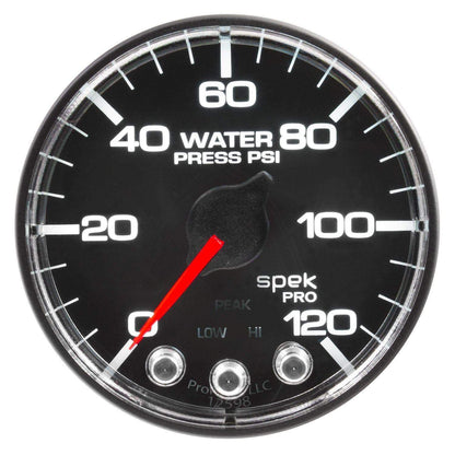 Autometer Spek-Pro 2 & 1/16" Water Press Gauge 120PSI