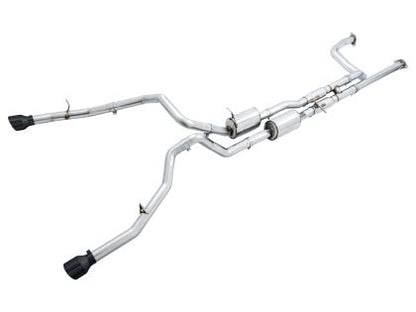 AWE 0FG Catback Exhaust w/ Diamond Black Tips 2021-2024 6.2L RAM TRX