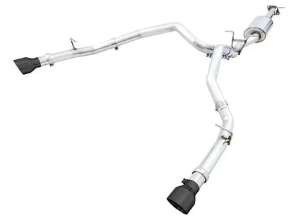 AWE 0FG Dual Rear Exit Exhaust (With Bumper Cutouts) w/ Diamond Black Tips 2019-2024 RAM 1500