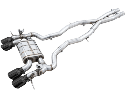 AWE SwitchPath Catback Exhaust w/ Diamond Black Tips 2021-2025 BMW M3 / M4