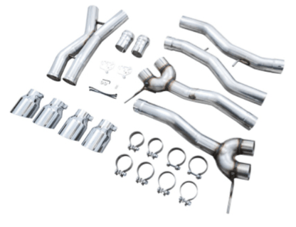 AWE Track Edition Catback Exhaust w/ Chrome Silver Tips 2021-2025 BMW M3 / M4