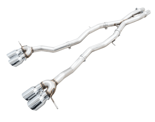 AWE Track Edition Catback Exhaust w/ Chrome Silver Tips 2021-2025 BMW M3 / M4