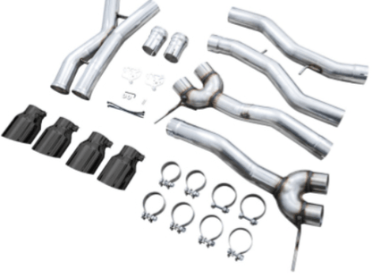 AWE Track Edition Catback Exhaust w/ Diamond Black Tips 2021-2025 BMW M3 / M4