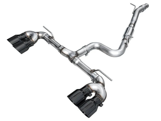 AWE Track Edition Catback Exhaust w/ Diamond Black Tips 2022-2024 Volkswagen Golf R