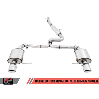 AWE Touring Cat-Back Exhaust | 2015-2017 Volkswagen Alltrack MK7 / MK7.5 1.8L Turbo (3015-33098)