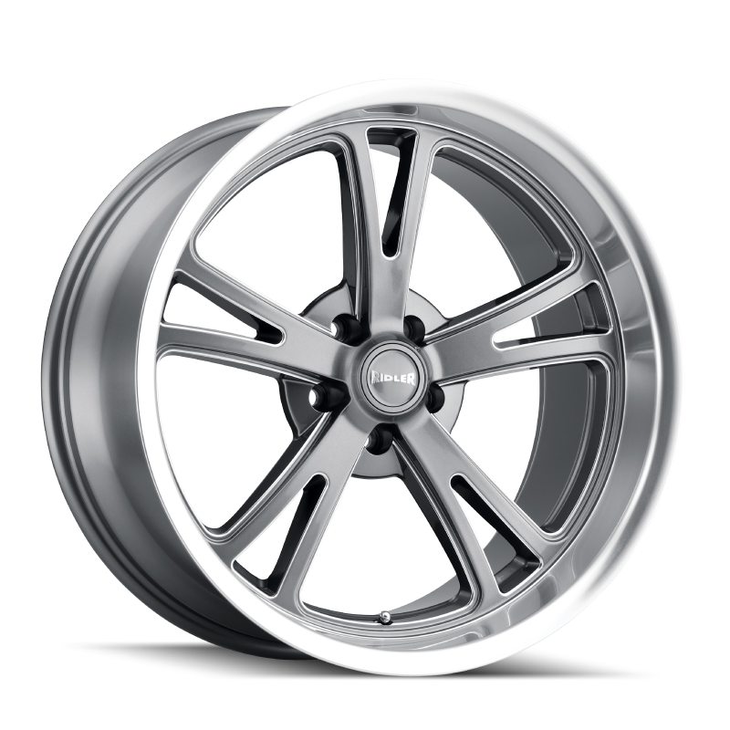 Ridler Wheels 606 Gloss Grey Machined | 20x8.5" +0mm | 5x120.65mm Wheel