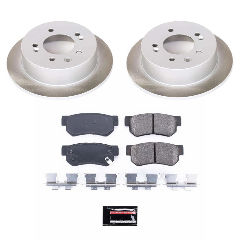 PowerStop 07-10 Hyundai Elantra Rear Semi-Coated Rotor Kit (SC5210)