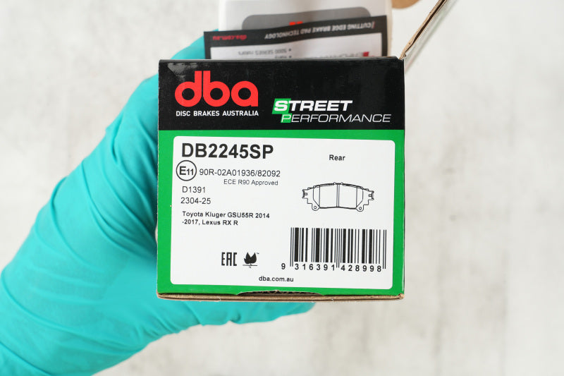DBA Rear Street Performance Brake Pads | Lexus GS200t (16-18) (DB2245SP)