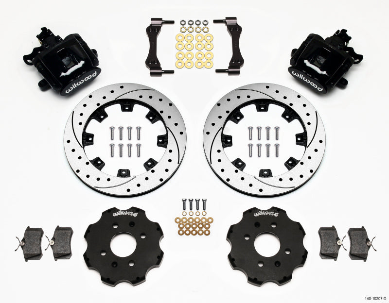 Wilwood Rear Parking Brake Caliper Kit | 2.39" Axle Offset 12.19" Rotors (140-10207)