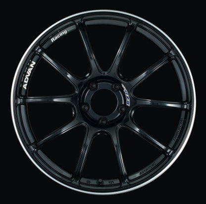 Advan RZII Racing Gloss Black/Ring | 17x8" +54mm | 5x114.3mm Wheels