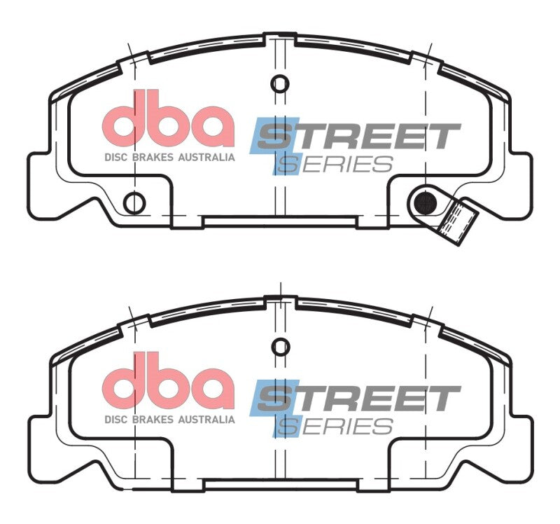 DBA Street Series Front Brake Pads | Honda Civic (88-95) (DB390SS)