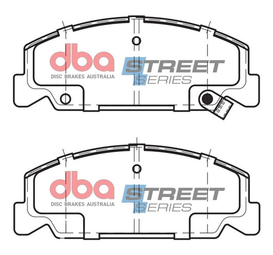 DBA Street Series Front Brake Pads | Honda Civic (88-95) (DB390SS)