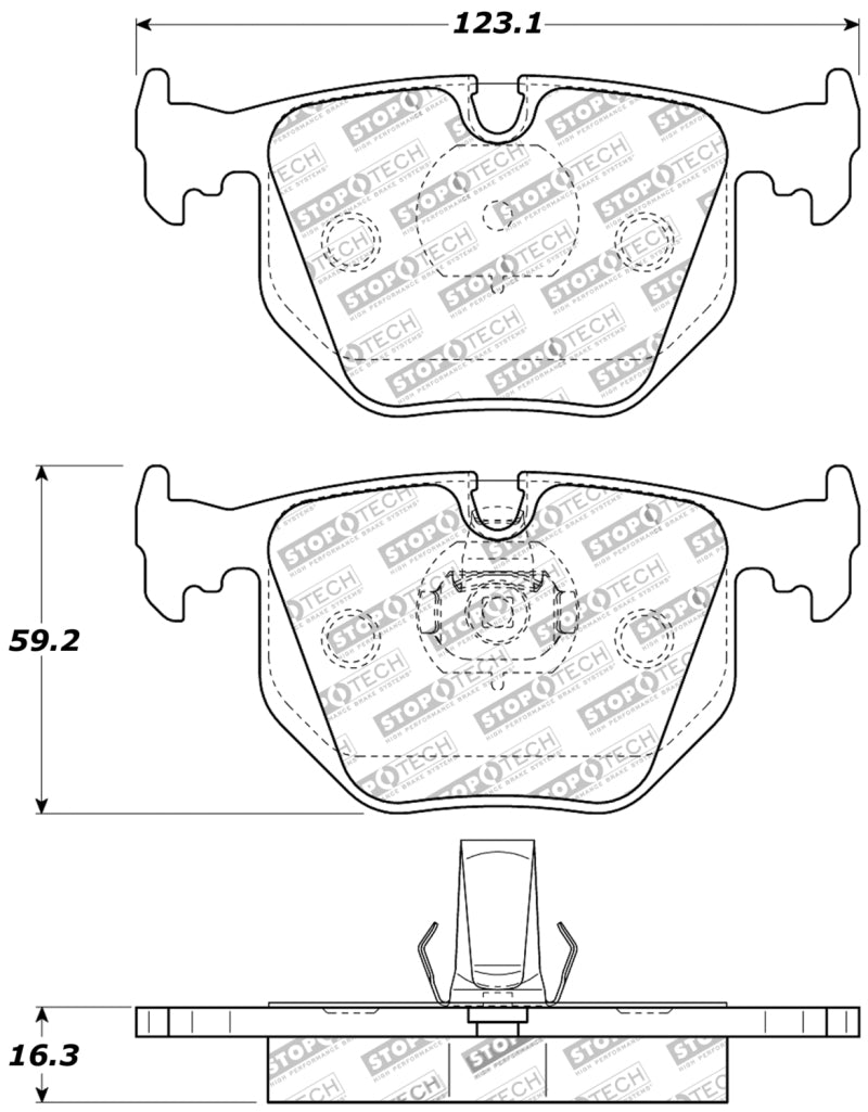 StopTech Performance | BMW M3 E46 (01-07) / M5 (00-04) / X3 (04-09) / X5 (00-06) / Z4 (06-09) / 330 (00-07) (309.06830)