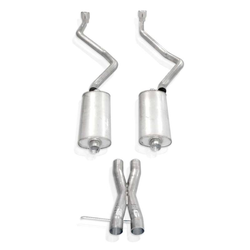 Stainless Works 2-1/2in Exhaust X-Pipe & Chambered Mufflers | Chevy Tahoe / Yukon LT (07-14)