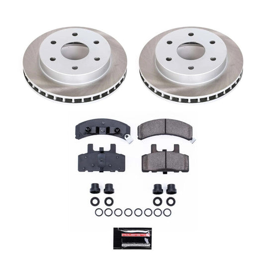 PowerStop 92-00 GMC Yukon Front Semi-Coated Rotor Kit (SC1970)