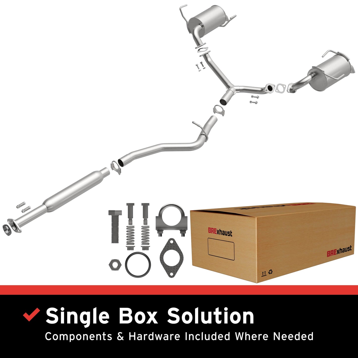 BRExhaust 2010-2015 Subaru Outback 3.6L Direct-Fit Replacement Exhaust System