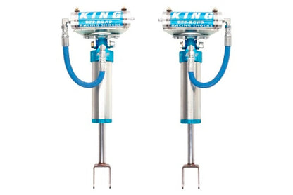 King Shocks 2.5 Performance Front & Rear Reservoir Non-Adjustable Shocks Set - 2011-2026 Chevrolet Silverado 2500 HD 4WD