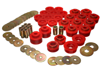Energy Suspension 3.4141R Performance Body Mount Set - Red For 82-87 Buick Regal